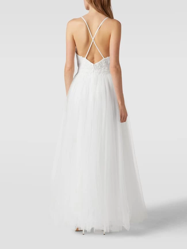 Mascara Brautkleid Mit Floralen Stickereien - Offwhite 7 Mascara Brautkleid Mit Floralen Stickereien - Offwhite – Bild 5