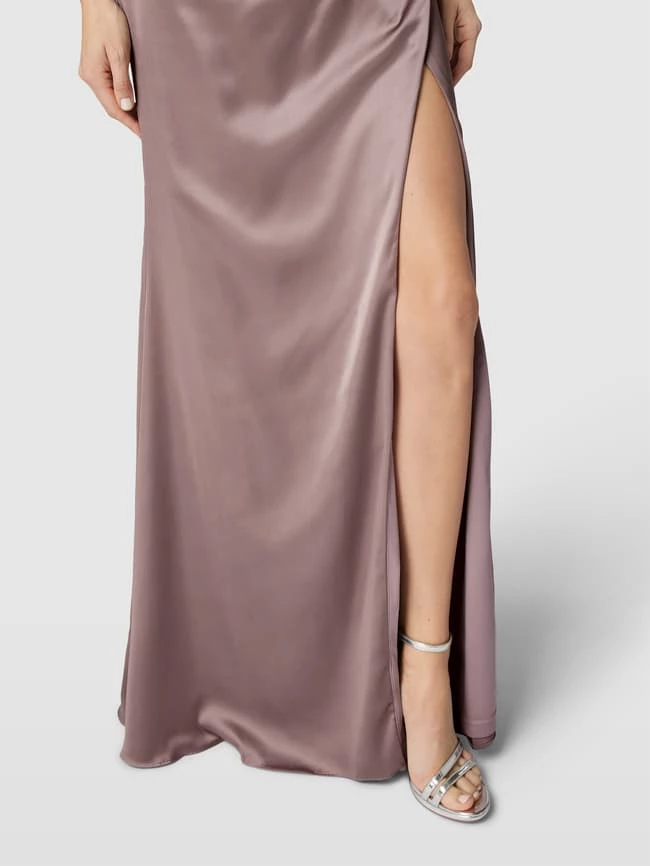 Luxuar Abendkleid Mit Wasserfall-Ausschnitt - Mauve 5 Luxuar Abendkleid Mit Wasserfall-Ausschnitt - Mauve – Bild 3