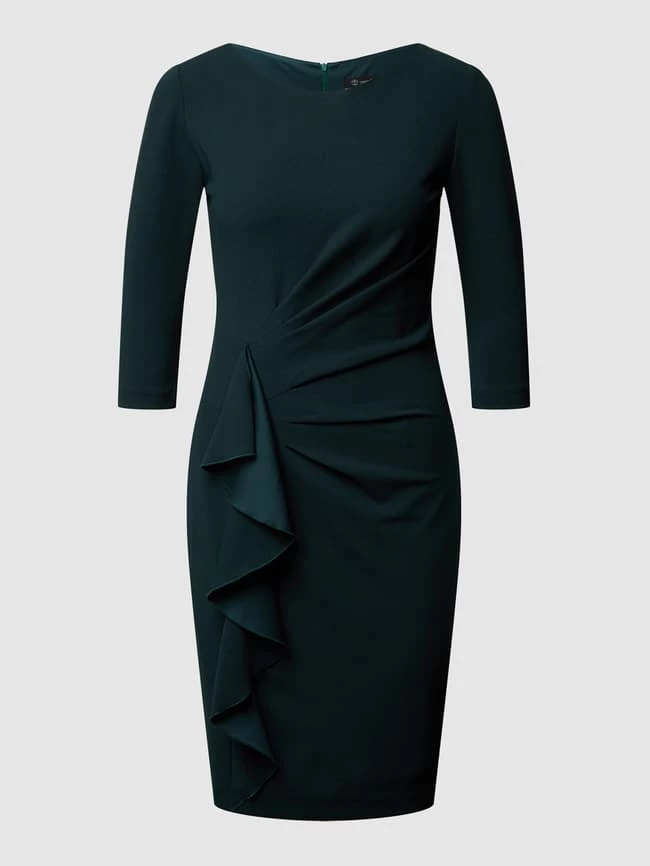 Paradi Cocktailkleid Mit Drapierung Und Volantbesatz - Grün 4 Paradi Cocktailkleid Mit Drapierung Und Volantbesatz - Grün – Bild 2