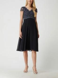 Christian Berg Cocktail Cocktailkleid Mit Glitter-Effekt - Marineblau Meliert