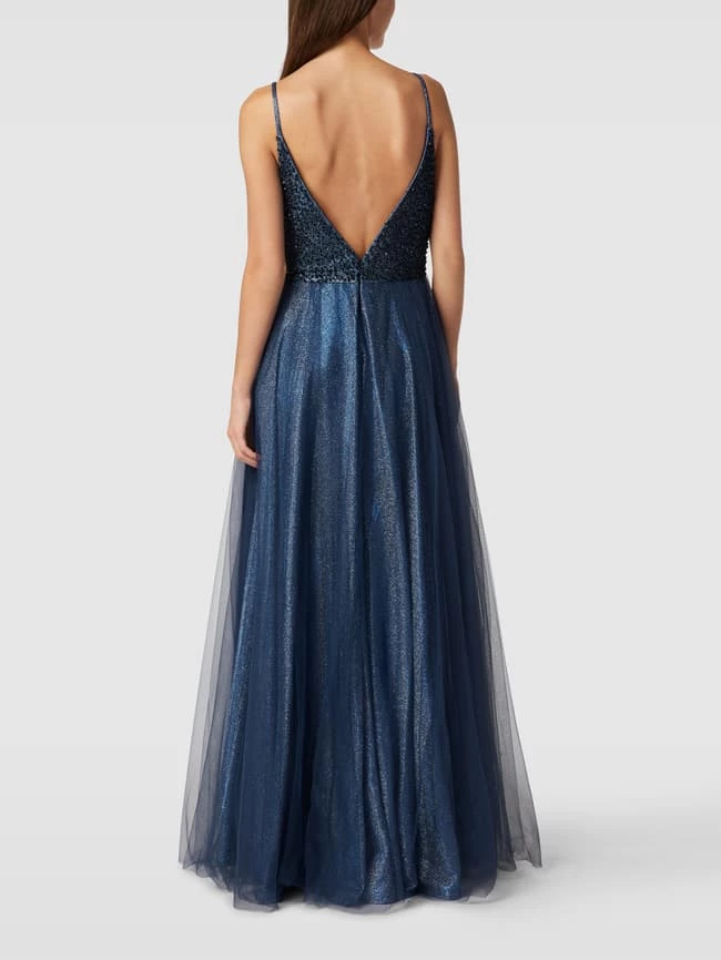 Mascara Abendkleid In Metallic-Optik - Dunkelblau 7 Mascara Abendkleid In Metallic-Optik - Dunkelblau – Bild 5