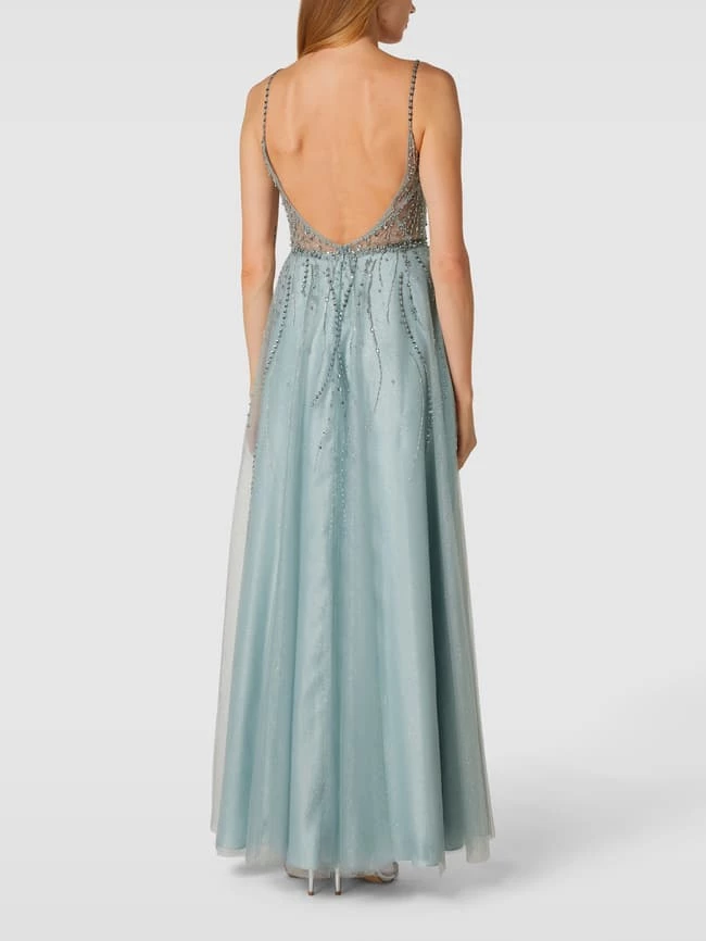 Luxuar Abendkleid Mit Zierbesatz - Rauchblau 7 Luxuar Abendkleid Mit Zierbesatz - Rauchblau – Bild 5