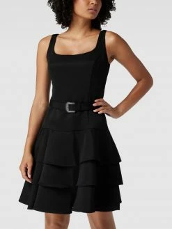 Lauren Ralph Lauren Knielanges Cocktailkleid In Stufen-Optik Modell 'Ailanny' - Schwarz -LUXUAR SHOP ah1k8cppa1ak2hai9t7kmciea93jccpo998j8i2a996kmga9656l4e2j6953ae1paorkae2f692kcjpp88o68or5chj3ccpm74q66e1k74oj4o9mccqj0d1o74qj2cpp70qjgpg