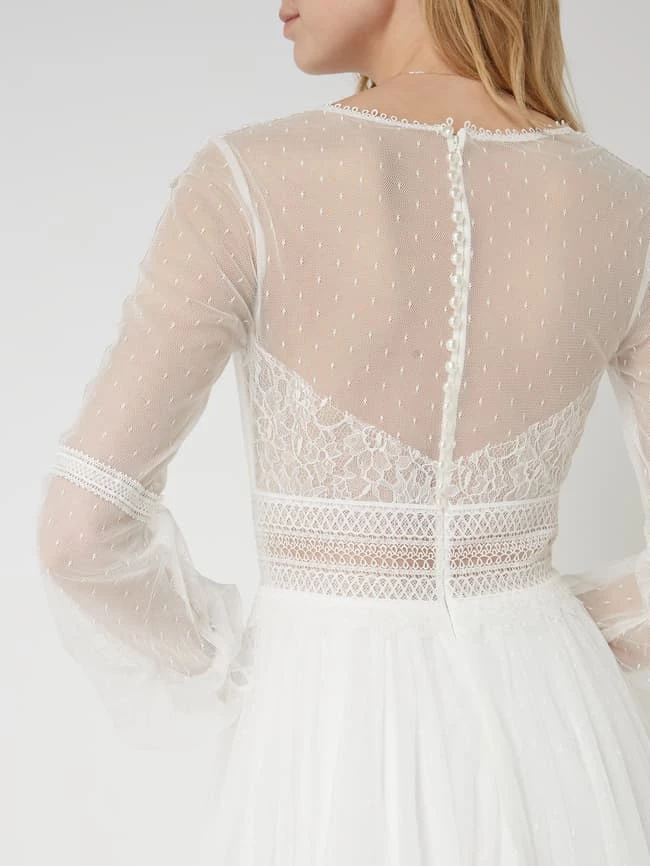 Luxuar Brautkleid Mit Häkelspitze - Offwhite 8 Luxuar Brautkleid Mit Häkelspitze - Offwhite – Bild 6