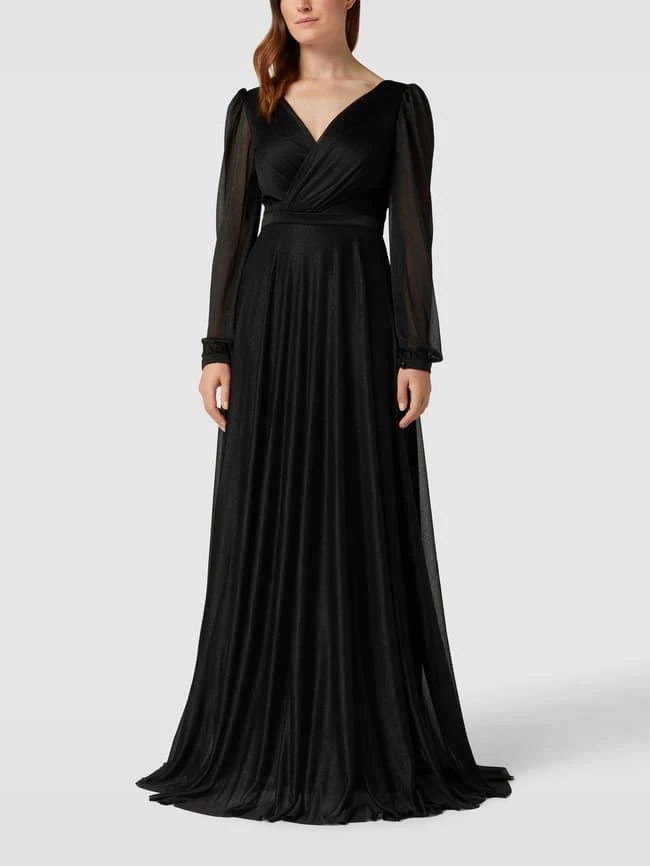 TROYDEN COLLECTION Abendkleid In Wickel-Optik - Schwarz 3 TROYDEN COLLECTION Abendkleid In Wickel-Optik - Schwarz