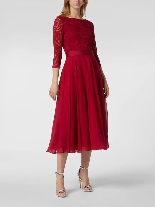 Swing Brautkleid Aus Häkelspitze - Rot 6 Swing Brautkleid Aus Häkelspitze - Rot – Bild 4