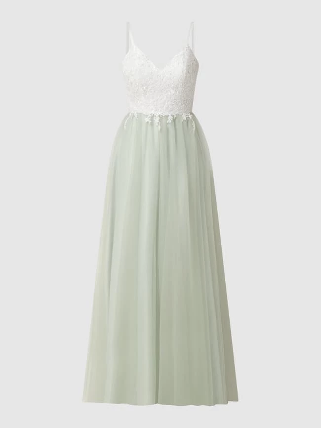 Luxuar Abendkleid Aus Spitze Und Tüll - Mint 4 Luxuar Abendkleid Aus Spitze Und Tüll - Mint – Bild 2
