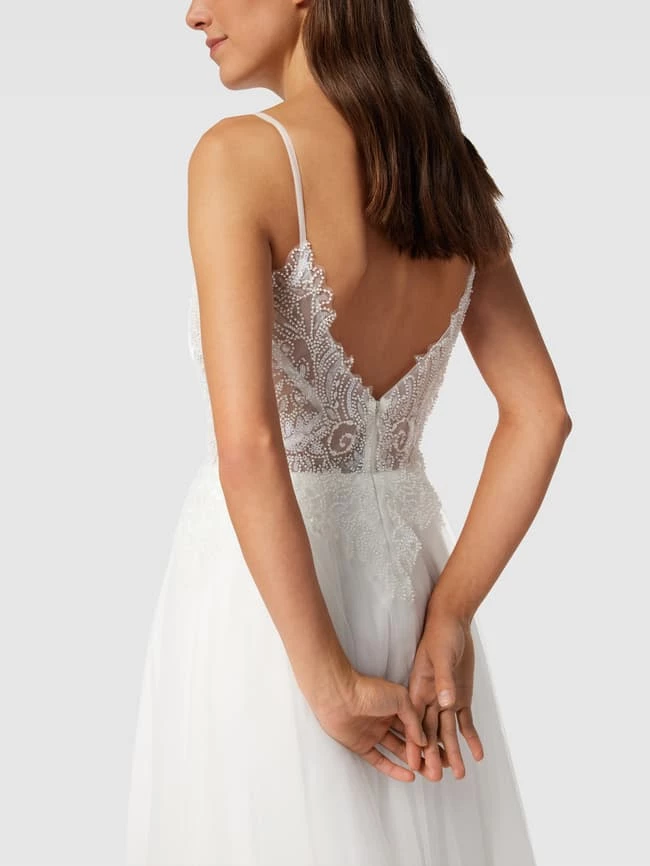 Luxuar Brautkleid Mit Ziersteinbesatz - Offwhite 5 Luxuar Brautkleid Mit Ziersteinbesatz - Offwhite – Bild 3