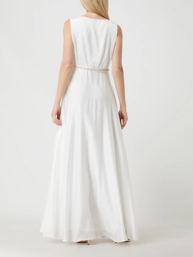 Christian Berg Cocktail Brautkleid Aus Satin - Ecru 6 Christian Berg Cocktail Brautkleid Aus Satin - Ecru – Bild 4