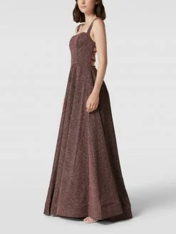 Mascara Abendkleid In Schimmernder Optik - Aubergine