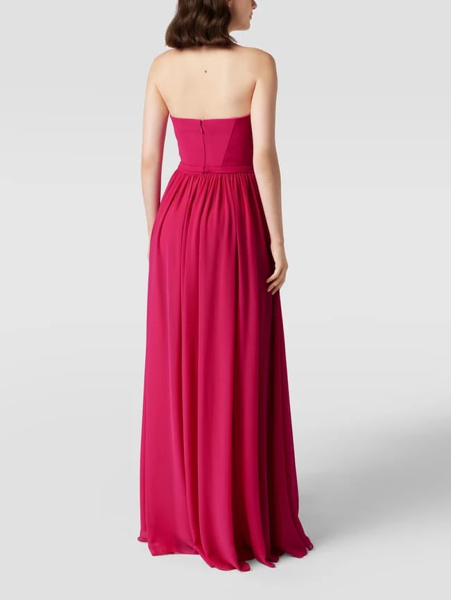 Vera Wang Bride Abendkleid Mit Taillenband Modell 'LEONTINE' - Fuchsia 7 Vera Wang Bride Abendkleid Mit Taillenband Modell 'LEONTINE' - Fuchsia – Bild 5